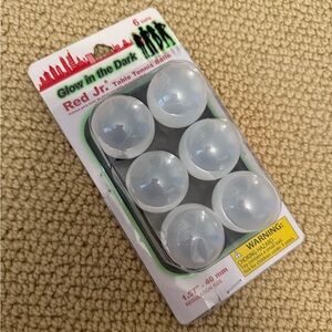 glow in the dark tennis table balls - red jr.!
